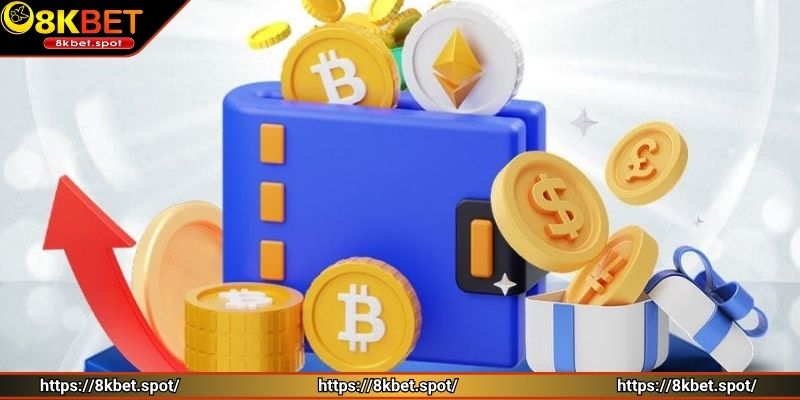 Đa dạng lựa chọn nạp tiền 8KBET được tích hợp sẵn