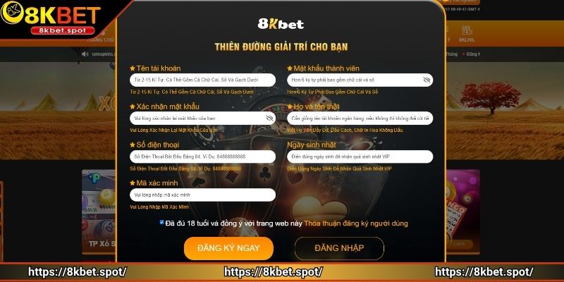 Điền dữ liệu nick chính xác để tránh lỗi phát sinh
